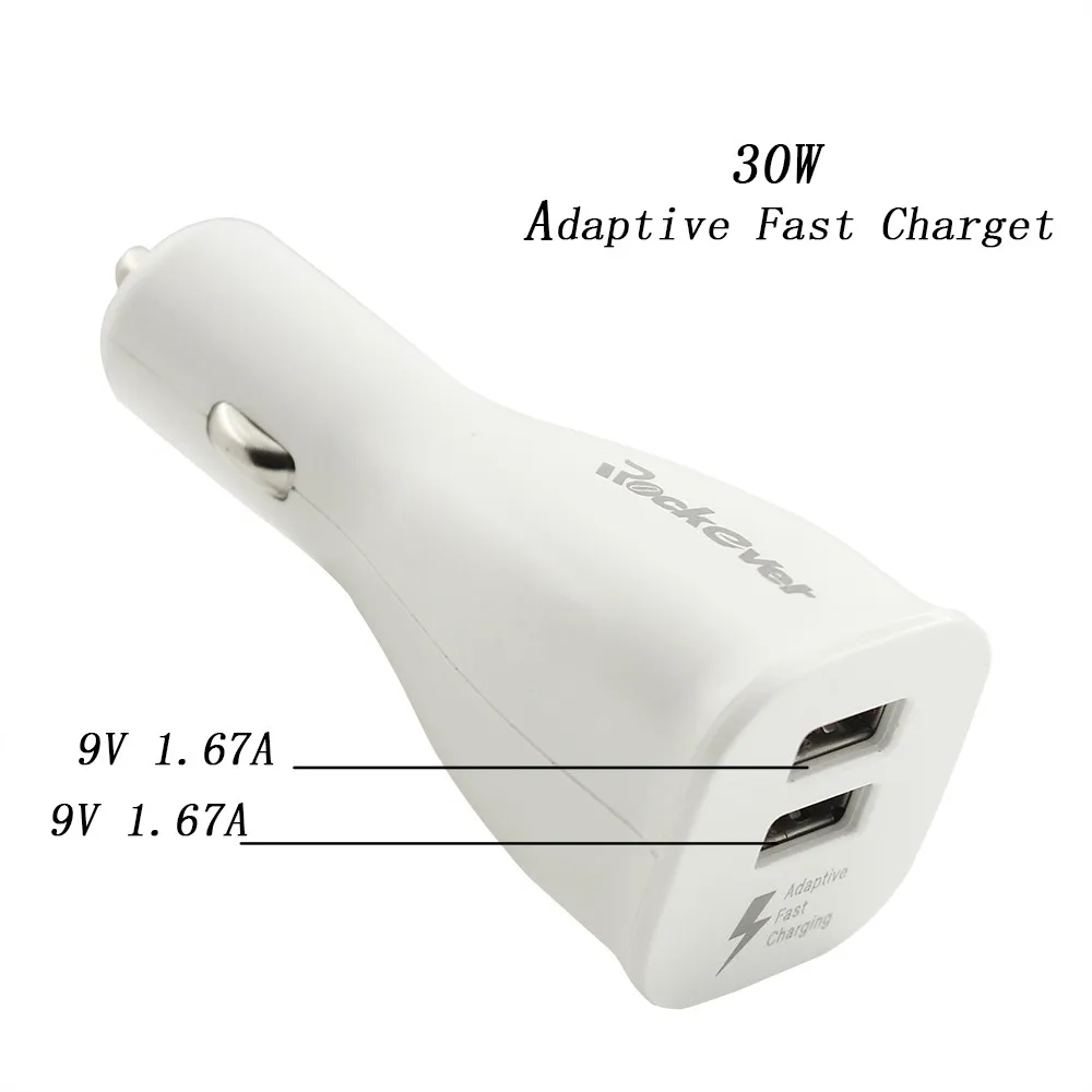 Dual USB Car Charger Adapter 30W 9V/1.67A Adaptive Fast Charger AUTO For Samsung Galaxy S6/S7 Edge/S8 Plus/Note 4 5 8
Dual USB Car Charger Adapter 30W 9V/1.67A Adaptive Fast Charger AUTO For Samsung Galaxy S6/S7 Edge/S8 Plus/Note 4 5 8