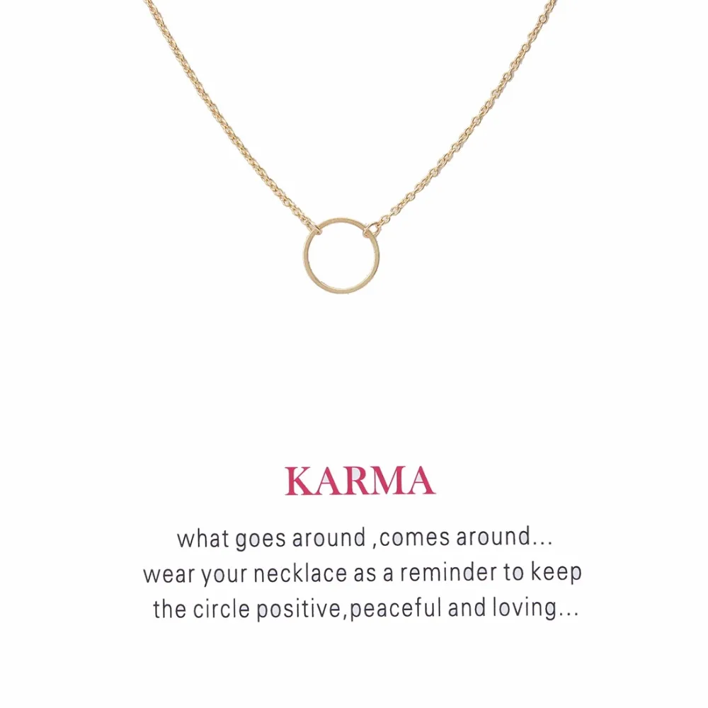 1pc Simple Karma Round Charms Wish Card Choker Collier Necklaces Links Chains Gold Plate For Women Statement Jewelry Gift
1pc Simple Karma Round Charms Wish Card Choker Collier Necklaces Links Chains Gold Plate For Women Statement Jewelry Gift