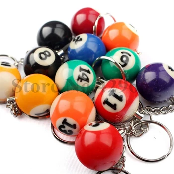 100pcs/lot New Resin Mini Billiards Shaped Keychains Sports Keyrings for Gifts
100pcs/lot New Resin Mini Billiards Shaped Keychains Sports Keyrings for Gifts
