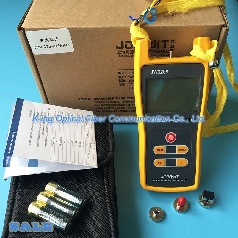 JOINWIT JW3208C -50~+26dBm Optical Power Meter FTTH / SC / ST / FC three interface optical power meter
JOINWIT JW3208C -50~+26dBm Optical Power Meter FTTH / SC / ST / FC three interface optical power meter