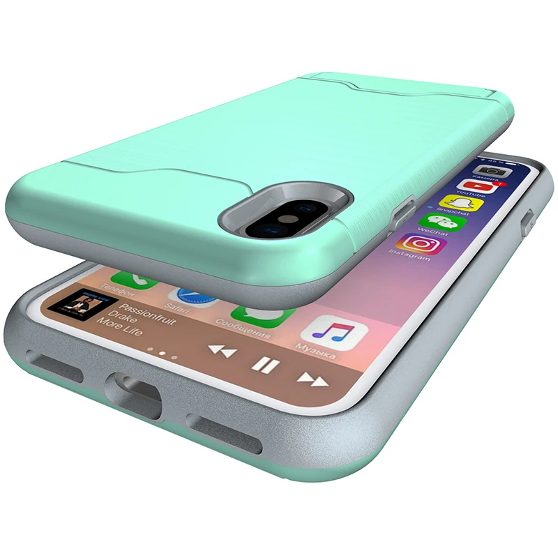 Mobile Phone Case Back Cover Detachable with Hidden Card Holder Media Stand for iphone11 Pro 7 X xs 8 Plus 7p 8p Xr XS max case
Mobile Phone Case Back Cover Detachable with Hidden Card Holder Media Stand for iphone11 Pro 7 X xs 8 Plus 7p 8p Xr XS max case