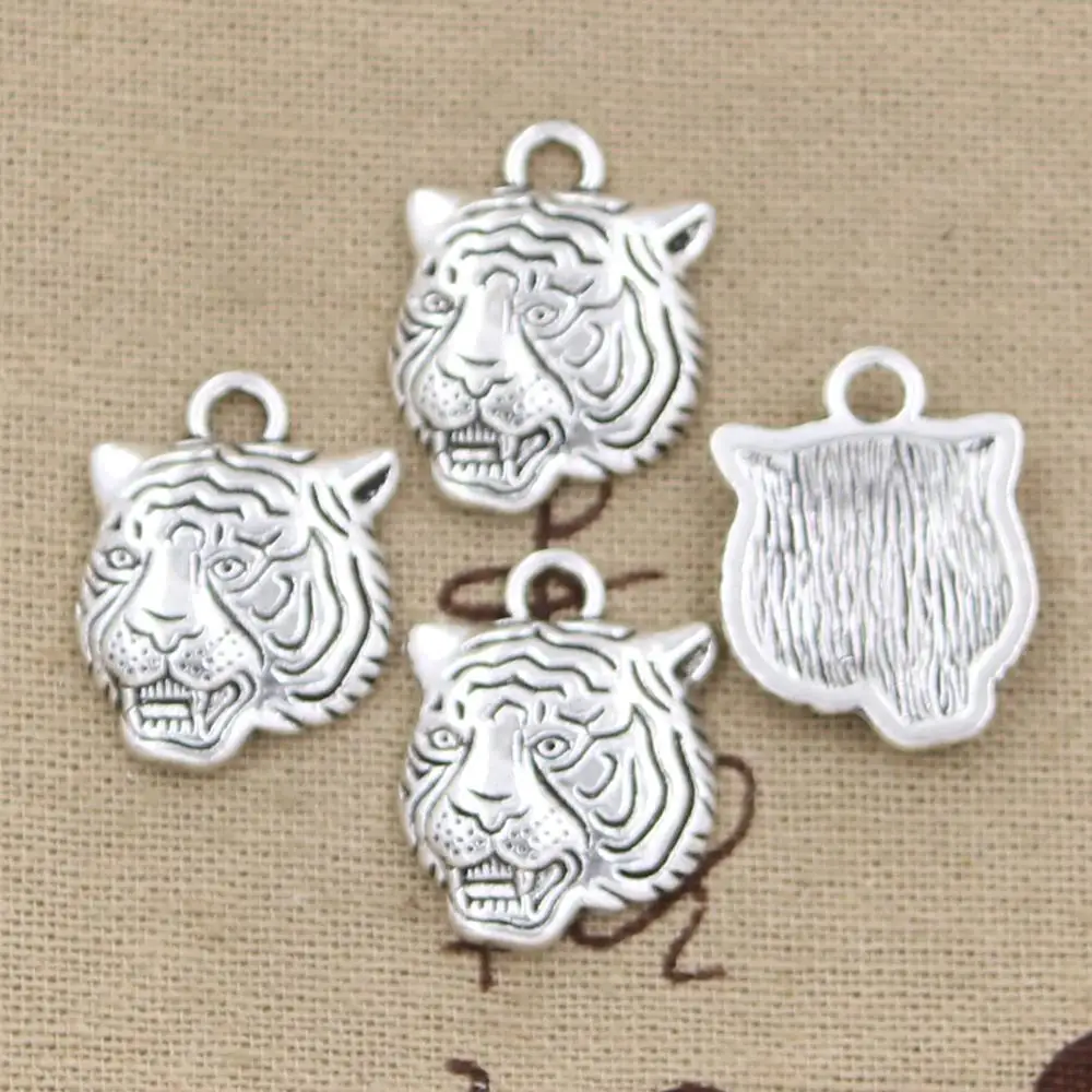 4pcs Charms angrily tiger head 23x17mm Antique Making pendant fit,Vintage Tibetan Silver,DIY bracelet necklace
4pcs Charms angrily tiger head 23x17mm Antique Making pendant fit,Vintage Tibetan Silver,DIY bracelet necklace