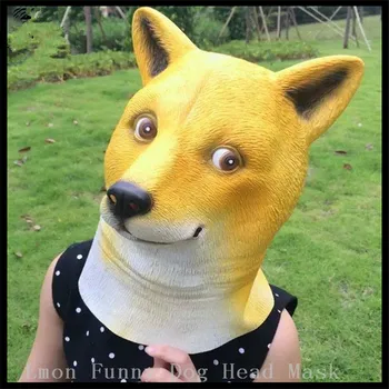 Animal Cosplay Creepy Doge Dog Mask Halloween Happy Dog Latex Masks Cosplay Yellow Dog Masks Cute Pet Costume free shipping
Animal Cosplay Creepy Doge Dog Mask Halloween Happy Dog Latex Masks Cosplay Yellow Dog Masks Cute Pet Costume free shipping