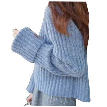 Autumn Winter Women Sweaters Female Warm vintage knitted Sweater Short Sweater Short Tops Pullover Basic Long Sleeve Top WZ019
Autumn Winter Women Sweaters Female Warm vintage knitted Sweater Short Sweater Short Tops Pullover Basic Long Sleeve Top WZ019