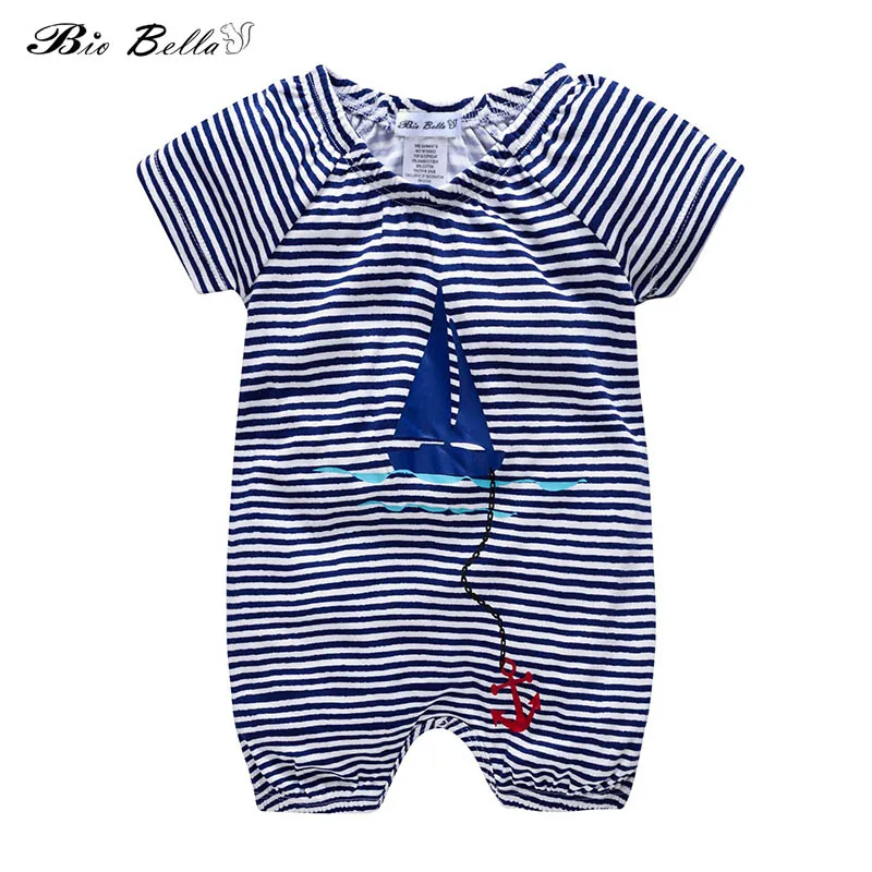 Striped Baby Jumpsuit Infant Toddler Clothes Kids Short Sleeve Summer Rompers Navy Style Bebes Outfits Baby Clothing 3-24M
Striped Baby Jumpsuit Infant Toddler Clothes Kids Short Sleeve Summer Rompers Navy Style Bebes Outfits Baby Clothing 3-24M