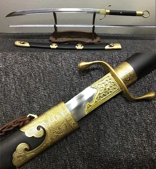 Battle Ready Chinese Tradition WuShu Dao Sword Katana Tai Chi Knife Very Sharp Damascus Folded Clay Tempered Steel Blade Copper
Battle Ready Chinese Tradition WuShu Dao Sword Katana Tai Chi Knife Very Sharp Damascus Folded Clay Tempered Steel Blade Copper