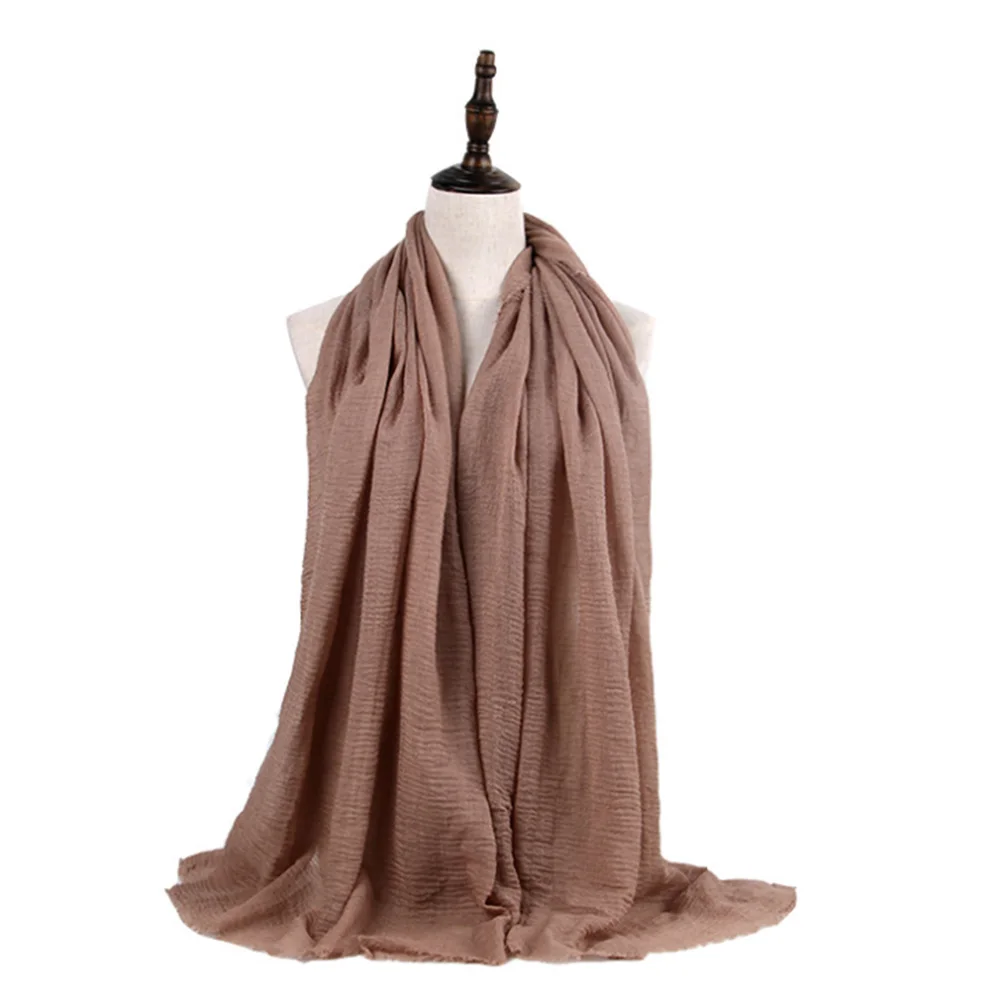 Clothing Soft Long Accessories Cotton Linen Fold Women Headscarf Muslim Hijab Turban Wrap Solid Fashion Arab Scarf
Clothing Soft Long Accessories Cotton Linen Fold Women Headscarf Muslim Hijab Turban Wrap Solid Fashion Arab Scarf