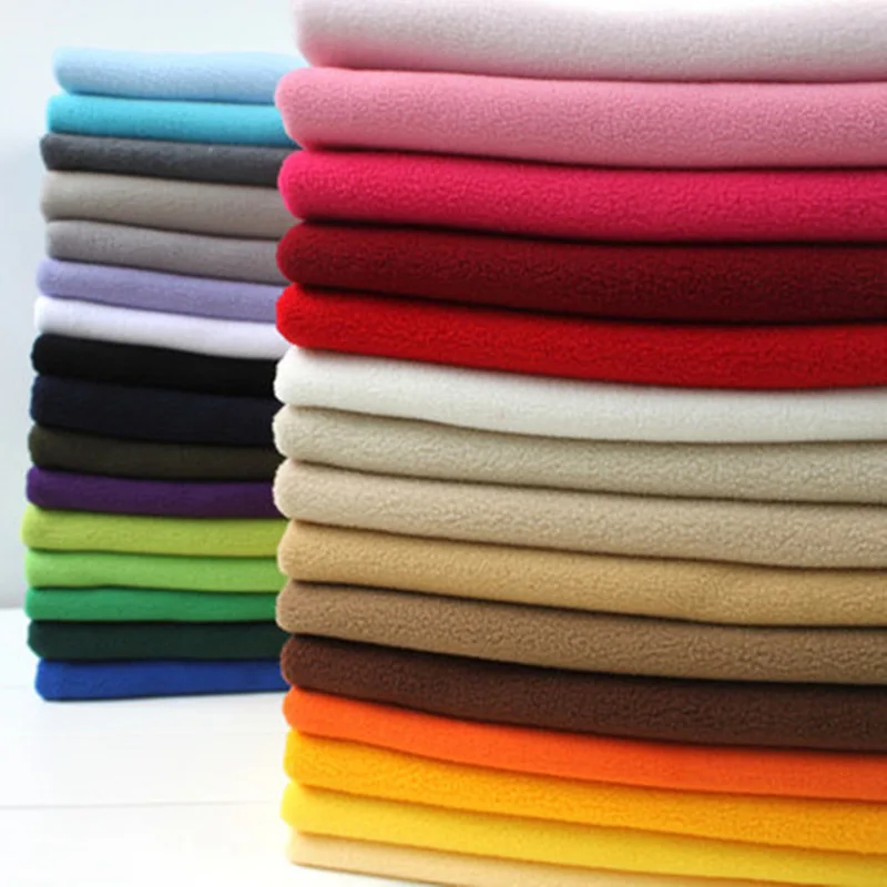 

100x155cm Knitted Polar Fleece Fabric For Baby Blankets Turquoise Coral Patchwork Polyester Plush Fleece Cloth For Sewing Telas
