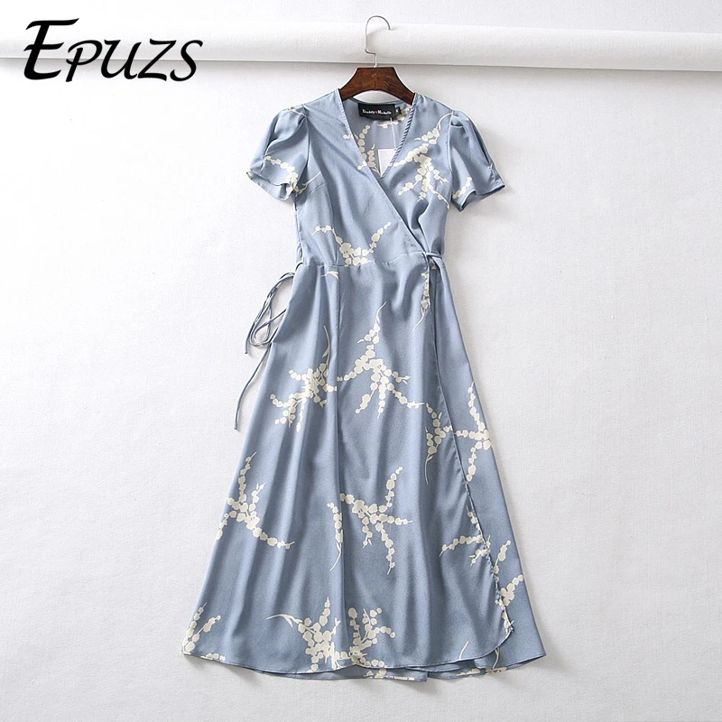 Vintage dot floral wrap dress women short sleeve chiffon beach dress korean fashion vestidos sexy v neck party midi dress 2019
Vintage dot floral wrap dress women short sleeve chiffon beach dress korean fashion vestidos sexy v neck party midi dress 2019