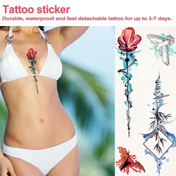 1pcs Temporary Tattoo Sticker Minimalist Flash Tattoos Body Art Fake Arm tatoo Women Lotus Peony Rose Flowers Animal Waterproof
1pcs Temporary Tattoo Sticker Minimalist Flash Tattoos Body Art Fake Arm tatoo Women Lotus Peony Rose Flowers Animal Waterproof