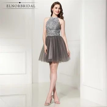 Luxury Grey Short Prom Dresses 2020 Beading Tulle Vestido De Festa Curto A Line Mini Formal Cocktail Party Dress
Luxury Grey Short Prom Dresses 2020 Beading Tulle Vestido De Festa Curto A Line Mini Formal Cocktail Party Dress