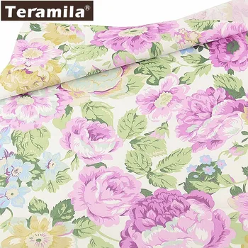 Teramila Quilting Twill 100% Cotton Sewing Fabric Flowers Printed Violet Tela Algodon DIY Scrapbooking Tissus Material Patchwork
Teramila Quilting Twill 100% Cotton Sewing Fabric Flowers Printed Violet Tela Algodon DIY Scrapbooking Tissus Material Patchwork