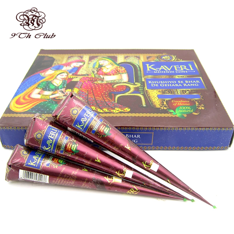 3pcs/lot New Natural Brown Indian Henna Tattoo Paste Cones KAVERI Brand 25g,Mehndi Henna Tattoo Paste Cream Finger Body Paint
3pcs/lot New Natural Brown Indian Henna Tattoo Paste Cones KAVERI Brand 25g,Mehndi Henna Tattoo Paste Cream Finger Body Paint