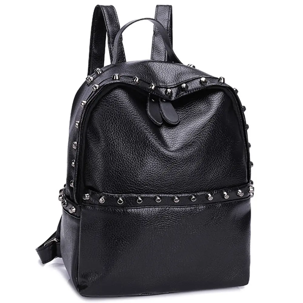 Women's Bag New Soft Leather Rivet Shoulder Bag Female Korean Version Of The Casual Student Bag Women's Washed Leather Backpack
Women's Bag New Soft Leather Rivet Shoulder Bag Female Korean Version Of The Casual Student Bag Women's Washed Leather Backpack