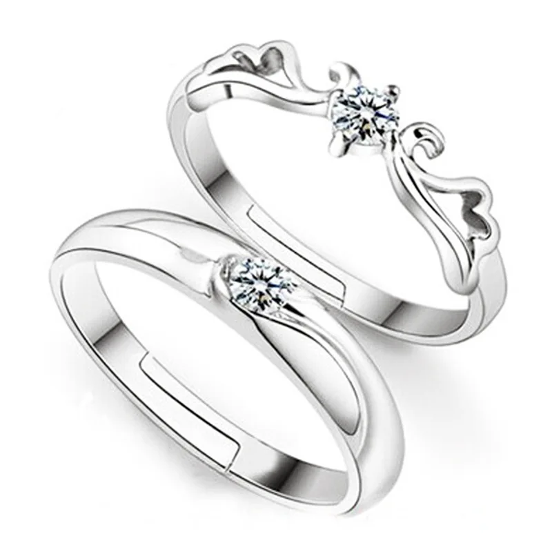Lovers Silver Color Rings Women Men CZ Crystal Rings Jewelry For Wedding Romantic Gift Top Quality
Lovers Silver Color Rings Women Men CZ Crystal Rings Jewelry For Wedding Romantic Gift Top Quality