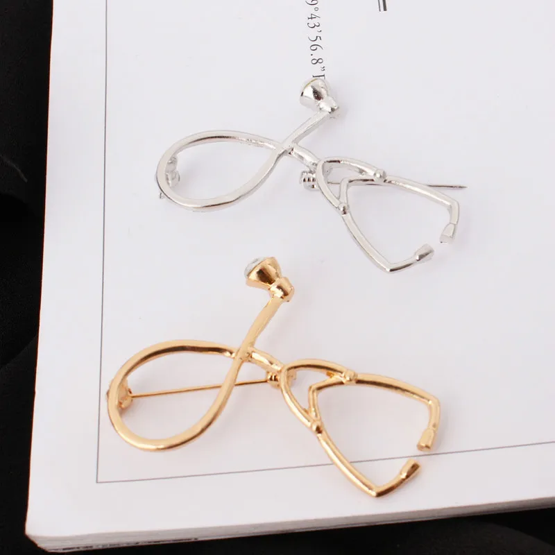 Europe And The United States Simple Geometry Doctor Stethoscope Creative Design Models Men And Women Brooch Pin
Europe And The United States Simple Geometry Doctor Stethoscope Creative Design Models Men And Women Brooch Pin