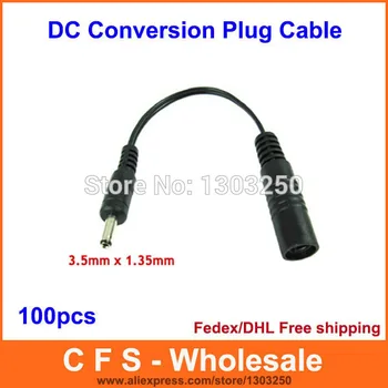100pcs High quality All copper DC cable power jack female 5.5 * 2.1 mm plug male 3.5mm * 1.35mm + DHL Free shipping
100pcs High quality All copper DC cable power jack female 5.5 * 2.1 mm plug male 3.5mm * 1.35mm + DHL Free shipping
