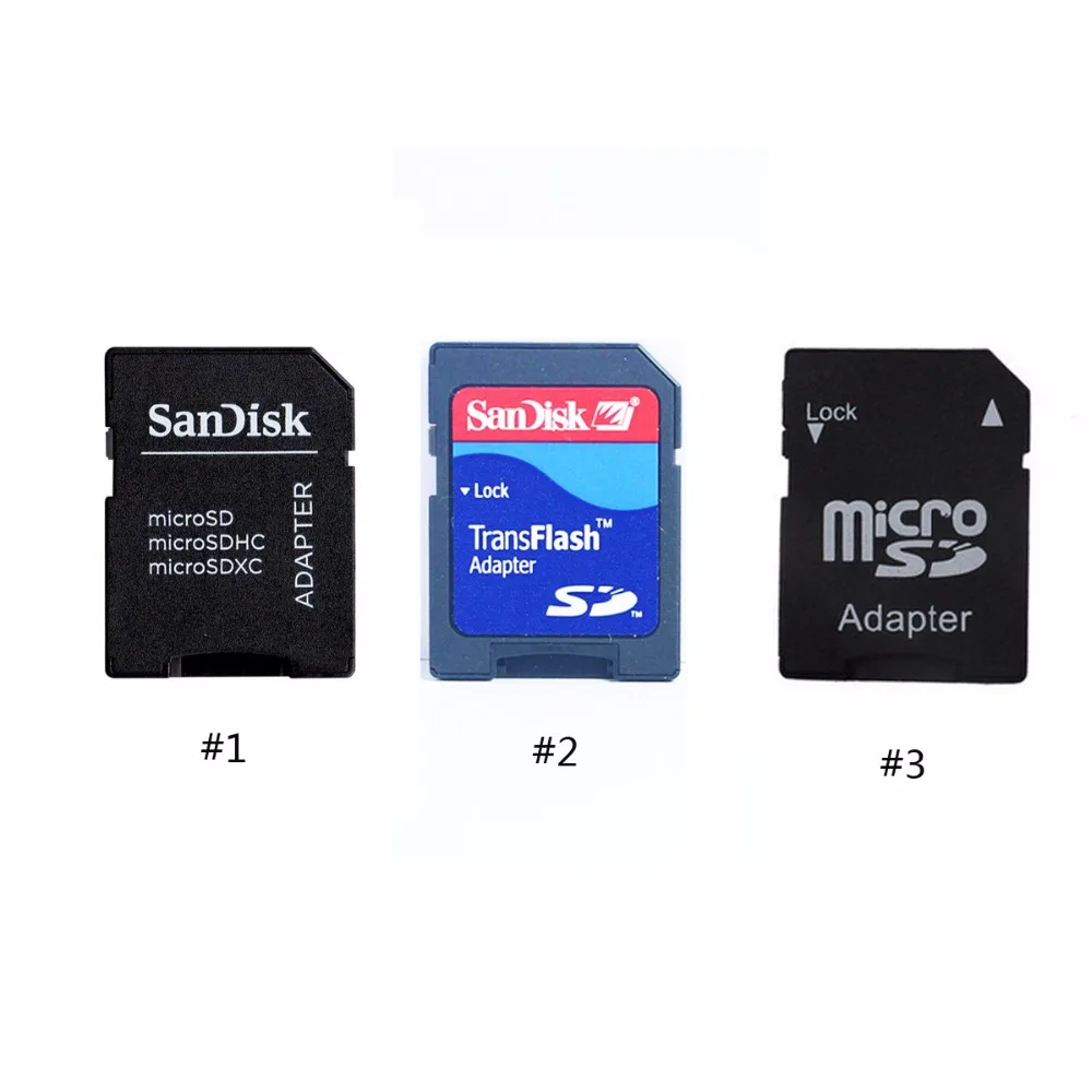 5pcs TF to SD Card Sleeve TF Adapter Card Reader TF Kaart Naar Sd-kaart Mouw/TF Adapter (Black)