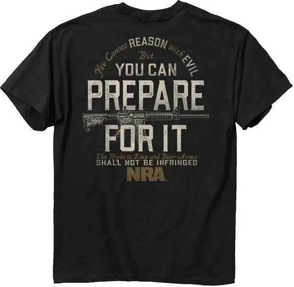 Футболка NRA вы не можете причину со злом но подготовьте Официальный