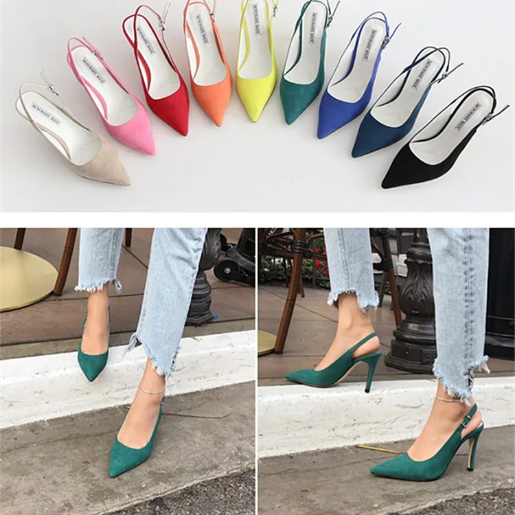 Concise Elegant Stiletto Suede Pointed High Heels Sexy Fashion Pumps Candy Color Party Dress Single Shoes Small Size Women Shoes
Concise Elegant Stiletto Suede Pointed High Heels Sexy Fashion Pumps Candy Color Party Dress Single Shoes Small Size Women Shoes