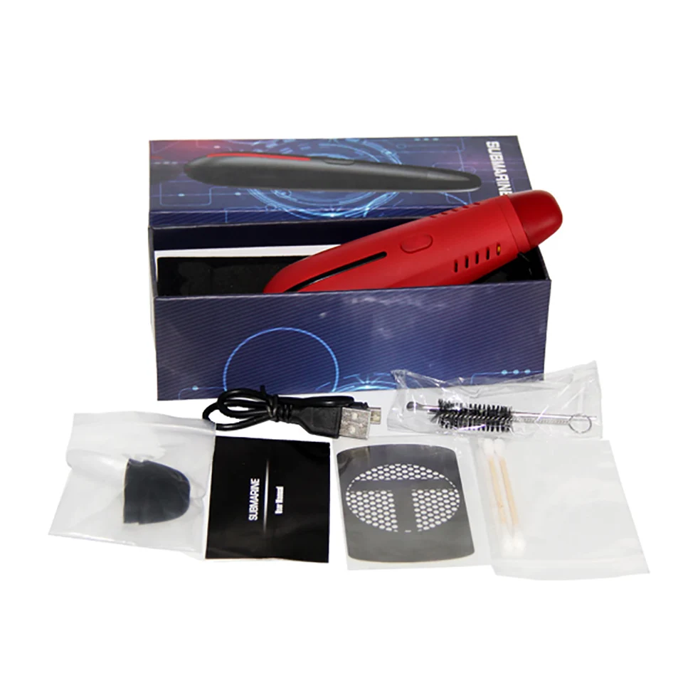 Original HUGO VAPOR Submarine Dry Herb Vaporizer kit 2200mah vapor pen with Ceramic Chamber herbal vape pen kits VS Black Widow