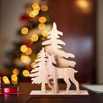 Wooden Christmas tree Reindeer Creative Christmas DIY Home Decoration Crafts Decoration
Wooden Christmas tree Reindeer Creative Christmas DIY Home Decoration Crafts Decoration