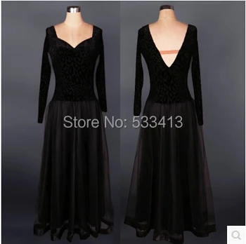 Ballroom dance costume senior sexy Velvet ballroom dance dress for women ballroom dance competition costume black dress
Ballroom dance costume senior sexy Velvet ballroom dance dress for women ballroom dance competition costume black dress