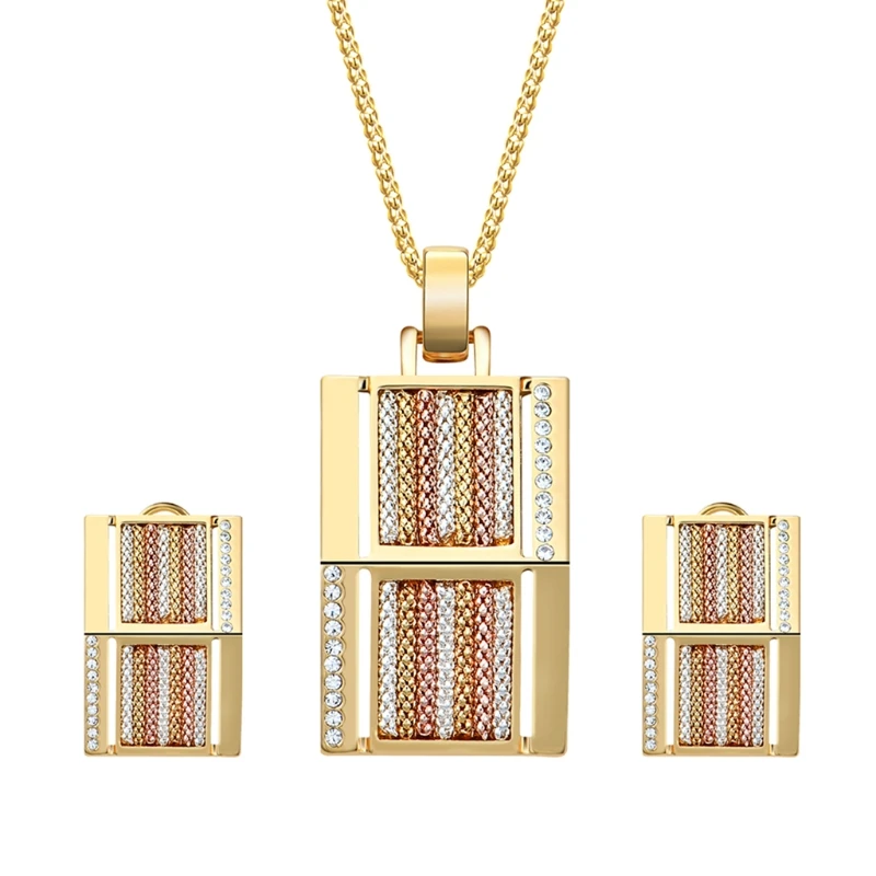 1 Set Necklace Earrings Bride Wedding Women Jewelry Luxury Golden Square Pendant Drop Ship W2952001
1 Set Necklace Earrings Bride Wedding Women Jewelry Luxury Golden Square Pendant Drop Ship W2952001