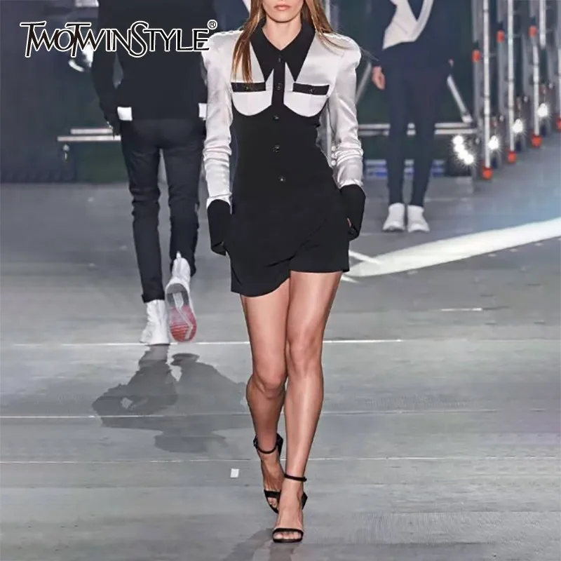 TWOTWINSTYLE Elegant Two Piece Set For Women Lapel Collar Puff Sleeve Shirt High Waist Pants Suits Female Fashion Summer 2019
TWOTWINSTYLE Elegant Two Piece Set For Women Lapel Collar Puff Sleeve Shirt High Waist Pants Suits Female Fashion Summer 2019