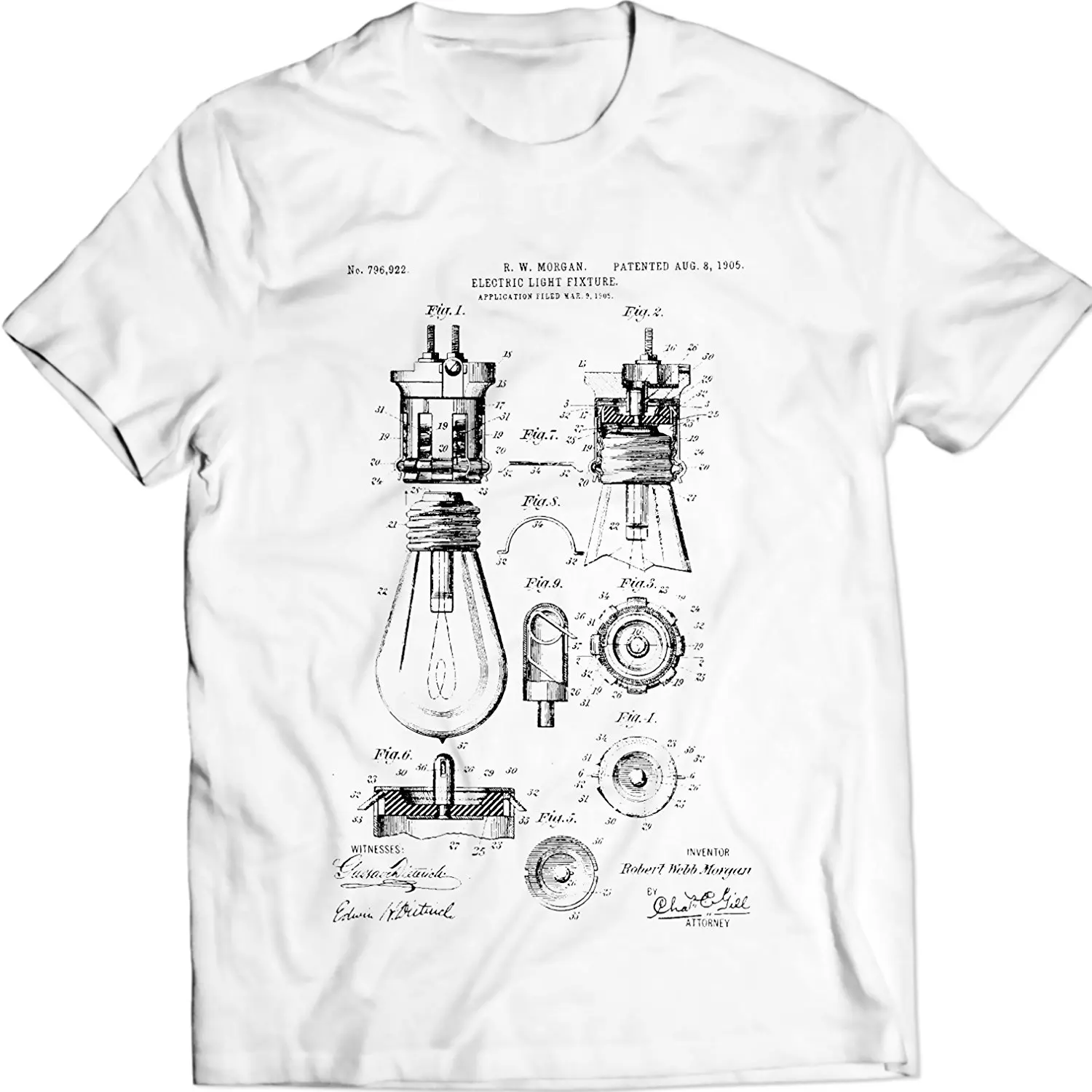 2019 New Cool Tee Shirt Electric-Light fixture Bulb Patent T-Shirt 100% Cotton Fashion Cotton T-shirt
2019 New Cool Tee Shirt Electric-Light fixture Bulb Patent T-Shirt 100% Cotton Fashion Cotton T-shirt
