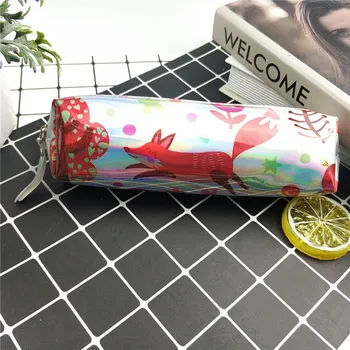 1pcs Iridescent Laser Pencil Case Quality PU Cute fox pattern School Supplies Pencil Box Gift Stationery Student Tools
1pcs Iridescent Laser Pencil Case Quality PU Cute fox pattern School Supplies Pencil Box Gift Stationery Student Tools