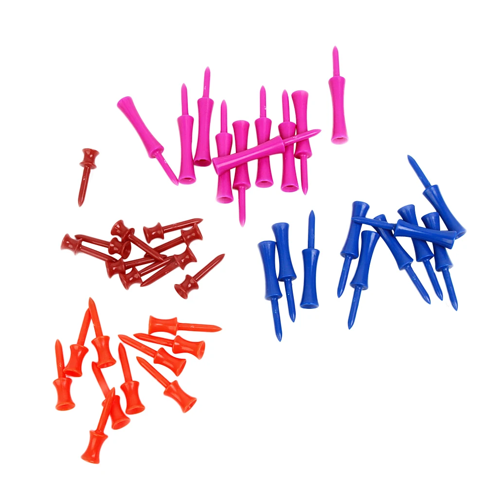 40PCs Mixed Colors 4-SIZE Plastic Step Down Castle Golf Tees Height Control Double-deck Step Golf Tees
40PCs Mixed Colors 4-SIZE Plastic Step Down Castle Golf Tees Height Control Double-deck Step Golf Tees