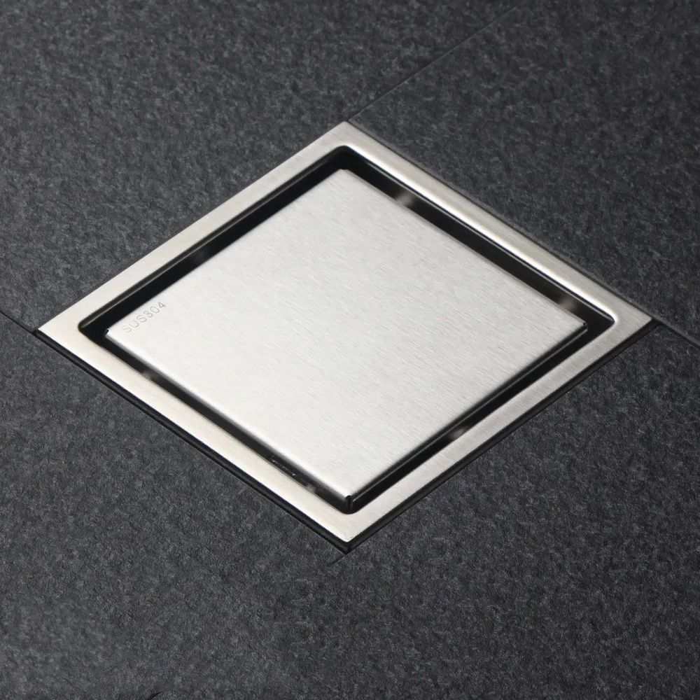 Square Shower Floor Drain with Tile Insert Grate - 304 Stainless Steel , 6-inch , Multipurpose , Invisible Look or Flat Cover-AB
Square Shower Floor Drain with Tile Insert Grate - 304 Stainless Steel , 6-inch , Multipurpose , Invisible Look or Flat Cover-AB
