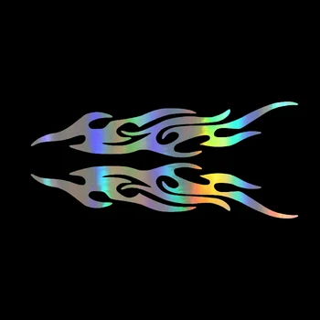 18*4CM window Sticker FLAME Shielding Paint Scratches Funny Decal Reflective Laser Vinyl Sticker window Styling
18*4CM window Sticker FLAME Shielding Paint Scratches Funny Decal Reflective Laser Vinyl Sticker window Styling
