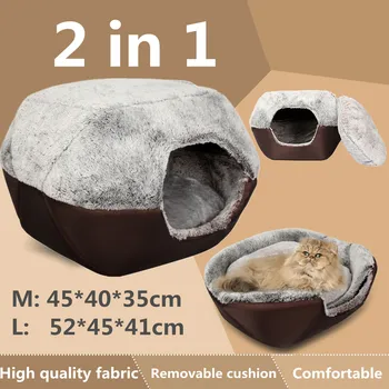 2 In 1 Warm Winter Cat Dog Bed M/L Washable Soft Nest House Animal Puppy Cave Sleeping Mat Pad Nest Kennel Foldable Pet Supplies
2 In 1 Warm Winter Cat Dog Bed M/L Washable Soft Nest House Animal Puppy Cave Sleeping Mat Pad Nest Kennel Foldable Pet Supplies