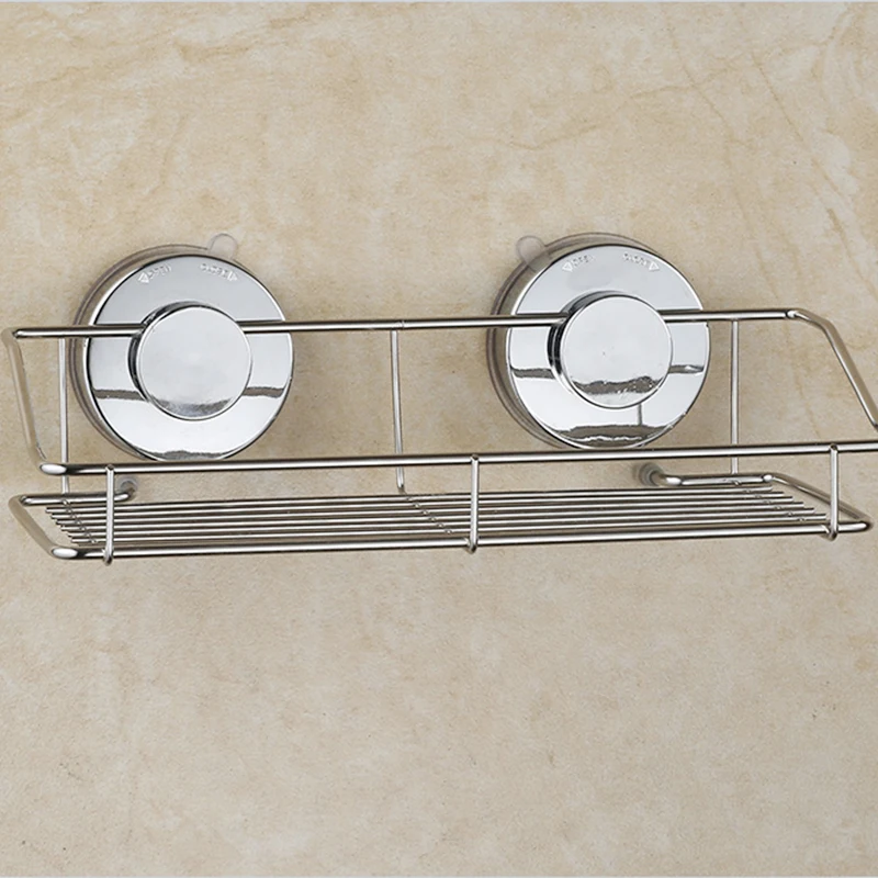 Stainless Steel Sucker Organizer Shelf Kitchen Sundries Wall Vacuum Suction Storage Basket Bathroom Soap Towel Holder
Stainless Steel Sucker Organizer Shelf Kitchen Sundries Wall Vacuum Suction Storage Basket Bathroom Soap Towel Holder