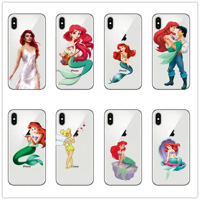 Little Mermaid Ariel's Cases TPU transparent For iPhone 6 7 8 X XR XS MAX 5 5S SE 6S PLUS Cases fashion Cute Cartoon Ariel Cover
Little Mermaid Ariel's Cases TPU transparent For iPhone 6 7 8 X XR XS MAX 5 5S SE 6S PLUS Cases fashion Cute Cartoon Ariel Cover
