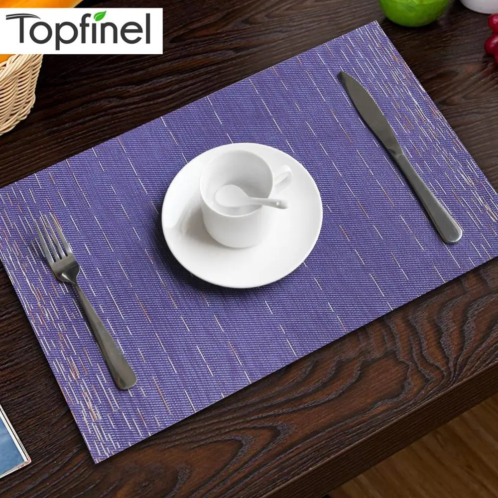 Topfinel Set of 4 PVC Placemat for Table Mat Pad Drink Wine Coasters Bamboo Placemats Dining Table Place Mat Kitchen Table Linen
Topfinel Set of 4 PVC Placemat for Table Mat Pad Drink Wine Coasters Bamboo Placemats Dining Table Place Mat Kitchen Table Linen