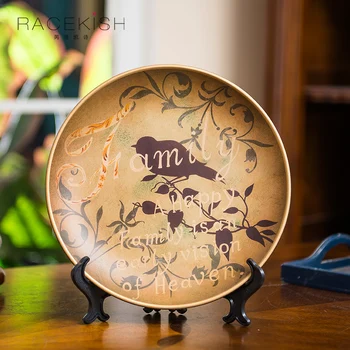 American Country Decoration Dish Creative Garden Living Room Porcelain Plate ackground Decoration Display Home Decor
American Country Decoration Dish Creative Garden Living Room Porcelain Plate ackground Decoration Display Home Decor