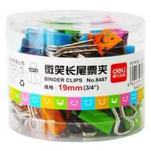 Deli 8487 stationery multicolour tail purse dovetail clip multicolour iron file folder metal smile binder clips
Deli 8487 stationery multicolour tail purse dovetail clip multicolour iron file folder metal smile binder clips