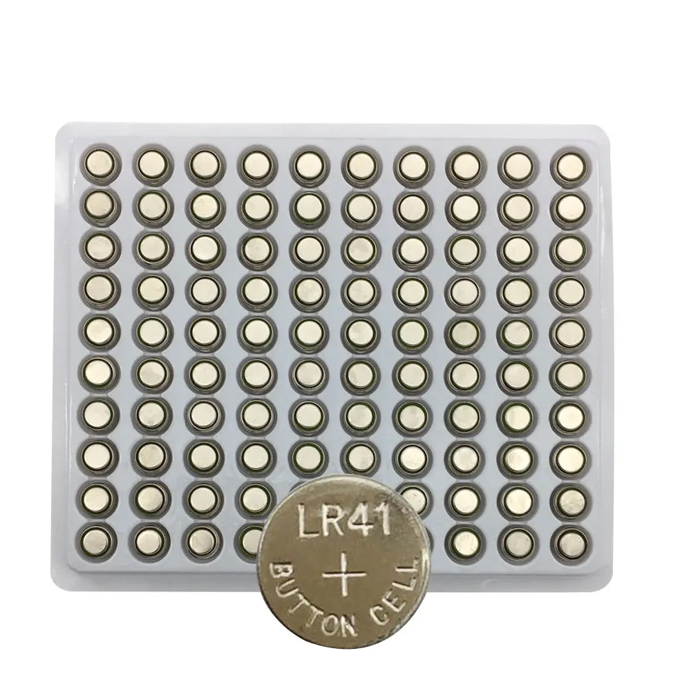 500 шт./лот LR41 AG3 SR41W 392 192 192A LR736 кнопку Смотреть Батарея ячейки язычок батареи для