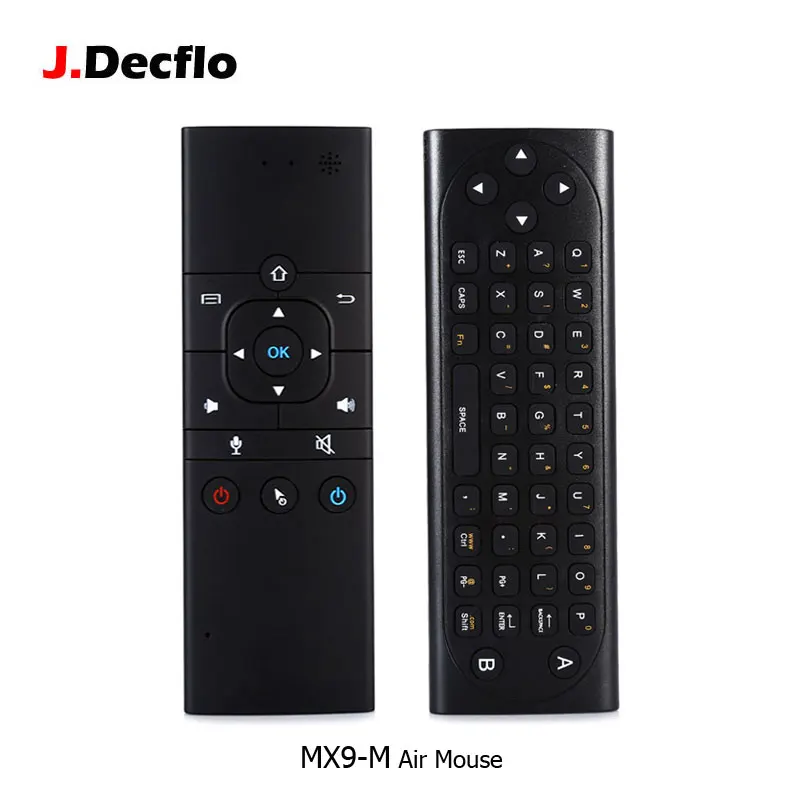 

MX9-M 2.4Ghz Wireless Mini Keyboard Air Mouse Remote Control with IR Learning Mode Microphone Voice Entering For PC TV Box