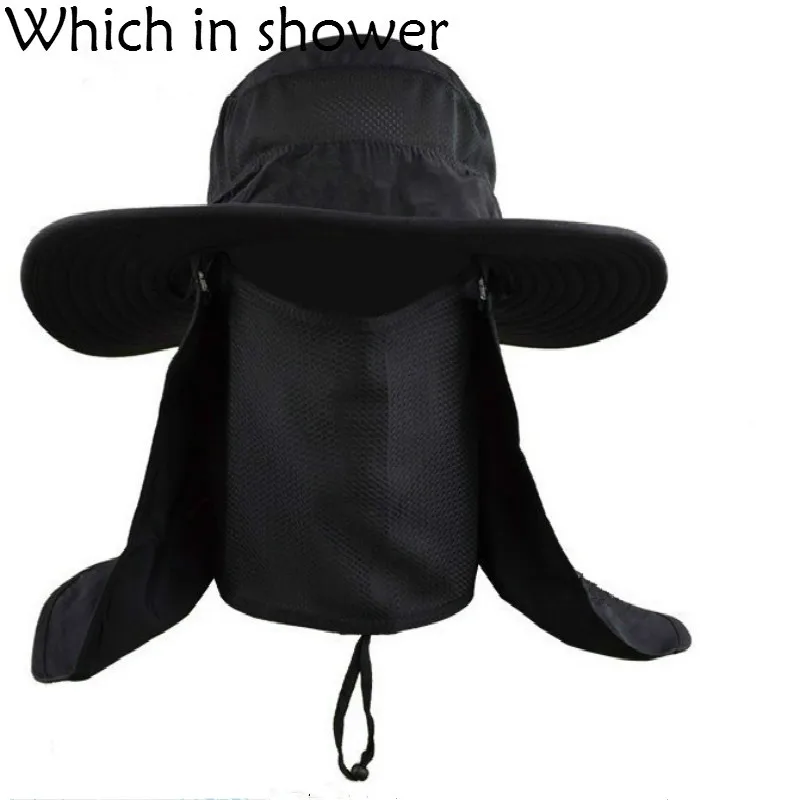 Whichinshower Wide Large Brim Sun Block Fishing Hat Face Neck Protection Summer Sun Cap Mountain Climbing Bucket Hat With String
Whichinshower Wide Large Brim Sun Block Fishing Hat Face Neck Protection Summer Sun Cap Mountain Climbing Bucket Hat With String