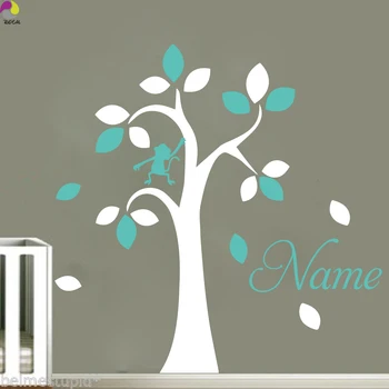 Custom Name Large Tree Monkey Leaves Wall Sticker Baby Nursery Kids Room Tree Branch Animal Decal Bedroom Living Vinyl Decor
Custom Name Large Tree Monkey Leaves Wall Sticker Baby Nursery Kids Room Tree Branch Animal Decal Bedroom Living Vinyl Decor