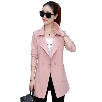 Spring Long Womens Trench Coats 2020 Autumn Fashion Thin Slim Coats Womens Solid Color Outerwear Female Loose Casual Windbreaker
Spring Long Womens Trench Coats 2020 Autumn Fashion Thin Slim Coats Womens Solid Color Outerwear Female Loose Casual Windbreaker