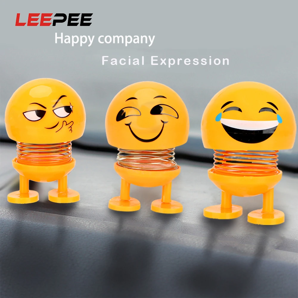 LEEPEE Car Ornaments Shaking Head Doll Car Dashboard Emoji Shaker Auto Decors Funny Spring Toy Creative Bounce Toys
LEEPEE Car Ornaments Shaking Head Doll Car Dashboard Emoji Shaker Auto Decors Funny Spring Toy Creative Bounce Toys