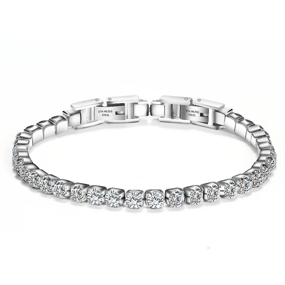 Fashion Jewelry Bracelets Full White/Black Crystal Bracelet Jewelry Accessories Stainless Steel Adjustable Wrist Ladies Bracelet
Fashion Jewelry Bracelets Full White/Black Crystal Bracelet Jewelry Accessories Stainless Steel Adjustable Wrist Ladies Bracelet