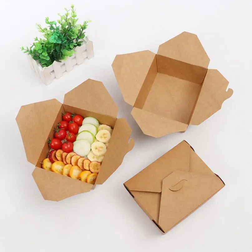 Disposable Kraft Paper Lunch Box Eco Friendly Anti Oil Leakproof Takeaway Picnic Box Travel Food Containers LX5053
Disposable Kraft Paper Lunch Box Eco Friendly Anti Oil Leakproof Takeaway Picnic Box Travel Food Containers LX5053