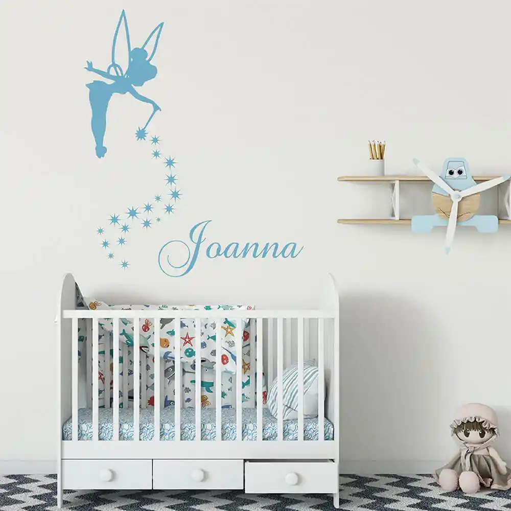 fairy girl wall decals baby nursery decor custom vinyl wall art