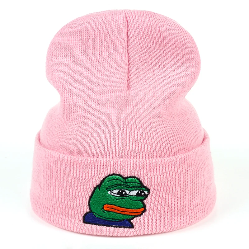 TUNICA Frog kaimett hat pepe feeling bad guys embroidered boy hip hop neutral winter keep warm fashion hat sad frog hat skull
TUNICA Frog kaimett hat pepe feeling bad guys embroidered boy hip hop neutral winter keep warm fashion hat sad frog hat skull